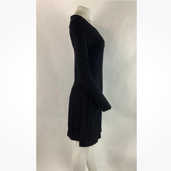 Horny Toad Sz S Long Sleeve Jersey Comfort Stretchy Pullover Dress Black - Picture 3 of 6